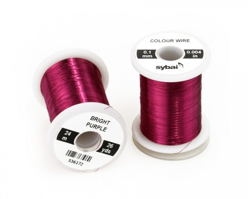 Colour Wire, 0.1 mm, Bright Purple